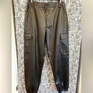 Wednesday’s Girl Cargo Faux Leather pants S
